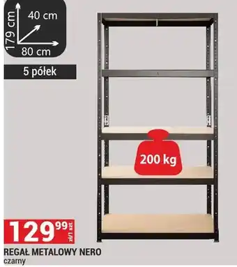 Merkury Market Regał metalowy Nero czarny oferta