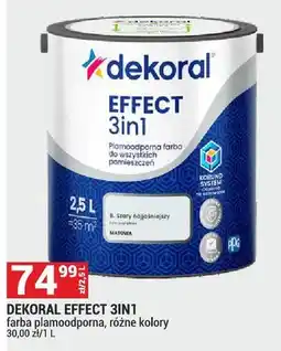 Merkury Market Farba effect 3in1 plamooodporna, różne kolory oferta