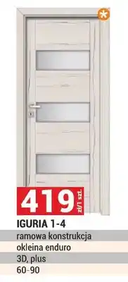 Merkury Market Drzwi Iguria 1-4 ramowa konstrukcja okleina enduro oferta