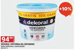 Merkury Market Farba odporna na zmywanie lateksowa, śnieżnobiała oferta