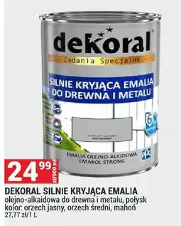 Merkury Market Emalia silnie kryąca do drewna i metalu, połysk kolor: orzech jasny, orzech średni, mahoń oferta