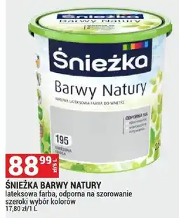 Merkury Market Farba Śnieżka barwy natury lateksowa farba, odporna na szorowanie szeroki wybór kolorów oferta