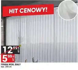 Merkury Market Firana woal biały oferta