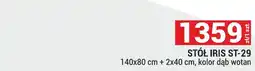 Merkury Market Stół Iris ST-29 140x80 cm + 2x40 cm, kolor dąb wotan oferta