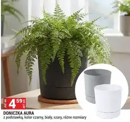 Merkury Market Doniczka Aura z podstawką, kolor czarny, biały, szary, różne rozmiary oferta