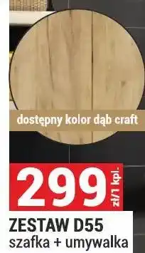 Merkury Market Zestaw D55 szafka + umywalka oferta