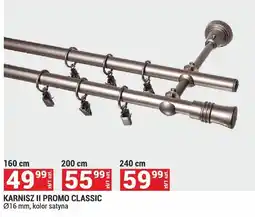 Merkury Market Karnisz II Promo Classic Ø16 mm, kolor satyna 240 cm oferta
