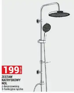 Merkury Market Zestaw natryskowy Nol z deszczownicą, 3-funkcyjna rączka oferta