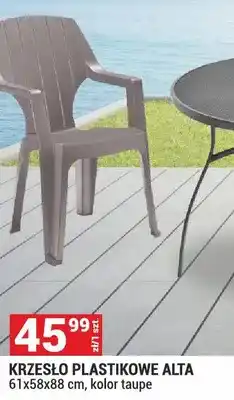 Merkury Market Krzesło plastikowe Alta 61x58x88 cm, kolor taupe oferta