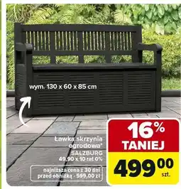 Carrefour Ławka skrzynia ogrodowa oferta