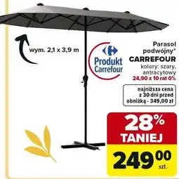 Carrefour Parasol podwójny Carrefour oferta