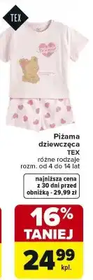 Carrefour Piżama dziewczęca Tex różne rodzaje oferta