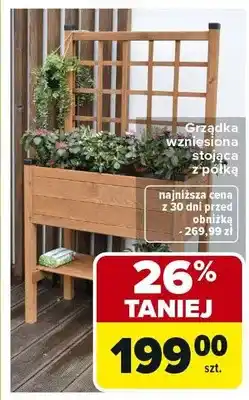Carrefour Grządka wzmiesiona stojąca z półką oferta