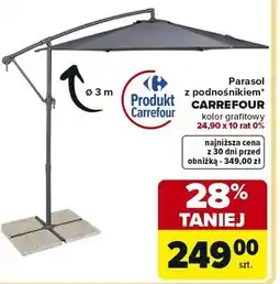 Carrefour Parasol z podnośnikiem Carrefour oferta