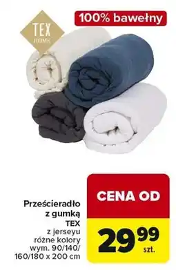 Carrefour Prześcieradło z gumką z jerseyu oferta