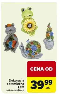 Carrefour Dekoracja ceramiczna LED różne rodzaje oferta