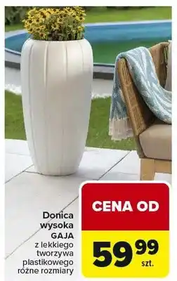 Carrefour Donica wysoka Gaja z lekkiego tworzywa plastikowego różne rozmiary oferta