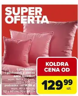 Carrefour Kołdra i poduszek z pierza AMW NAWROT oferta