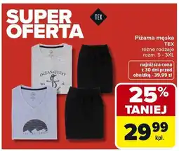 Carrefour Piżama męska różne rodzaje rozm. S - 3XL oferta