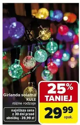 Carrefour Girlanda solarna kule różne rodzaje oferta