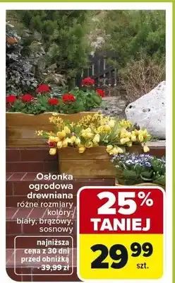 Carrefour Osłonka ogrodowa drewniana oferta