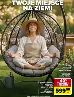 Carrefour Fotel ogrodowy Amber technorattan poduszki w zestawie oferta