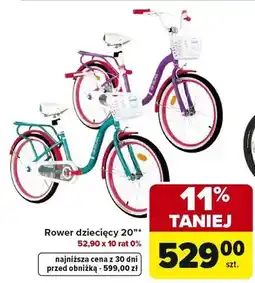 Carrefour Rower dziecięcy 20 oferta