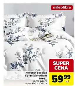 Carrefour Komplet pościeli z prześcieradłem różne wzory oferta