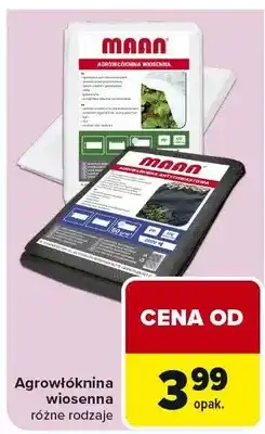 Carrefour Agrowłóknina wiosenna różne rodzaje oferta