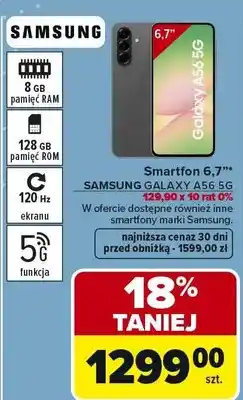 Carrefour Smartfon 6,7 SAMSUNG GALAXY A56 oferta
