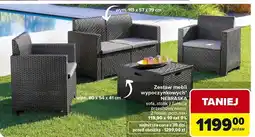Carrefour Zestaw mebli wypoczynkowych Nebraska oferta