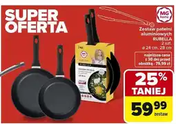 Carrefour Zestaw patelni aluminiowych 2 szt. ø 24 cm, 28 cm oferta