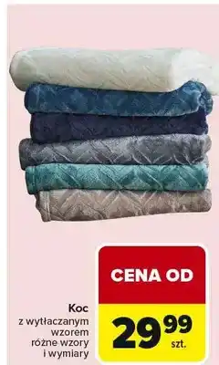 Carrefour Koc z wytłaczonym wzorem różne wzory i wymiary oferta