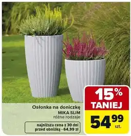Carrefour Osłonka na doniczkę Mika Slim różne rodzaje oferta