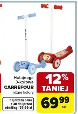 Carrefour Hulajnoga 3-kołowa różne kolory oferta
