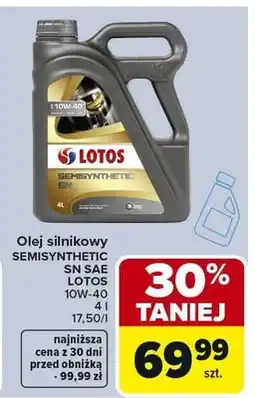 Carrefour Olej silnikowy Semisynthetic SN SAE 10W-40 oferta