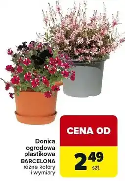 Carrefour Donica ogrodowa plastikowa różne kolory i wymiary oferta