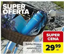 Carrefour Butelka filtrująca wodę AQUAPHOR CITY poj. 500 ml różne kolory oferta