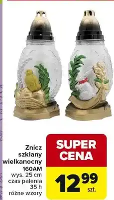 Carrefour Znicz szklany wielkanocny 160AM oferta