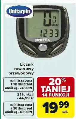 Carrefour Licznik rowerowy przewodowy 21 funkcji oferta