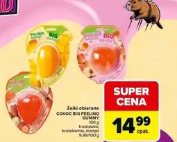 Carrefour Żelki obierane Cokoc Big Peeling Gummy (brzoskwinia, mango, lychee) oferta