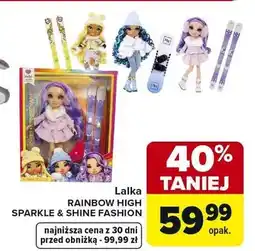 Carrefour Lalka Rainbow High Sparkle & Shine Fashion oferta