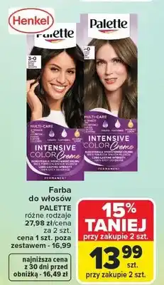 Carrefour Farba do włosów Palette różne rodzaje oferta