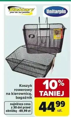 Carrefour Koszyk rowerowy na kierownicę, bagażnik oferta