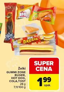 Carrefour Żelki Buger, Hot Dog, Cola, Tost oferta
