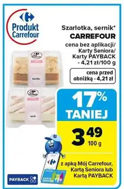 Carrefour Szarlotka, sernik oferta