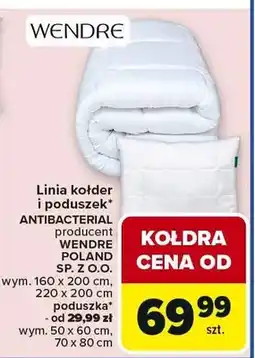 Carrefour Linia kołder i poduszek ANTIBACTERIAL oferta