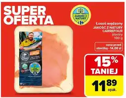 Carrefour Łosoś wędzony plastry oferta