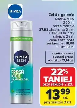 Carrefour Żel do golenia różne rodzaje oferta