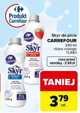 Carrefour Skyr do picia różne rodzaje oferta